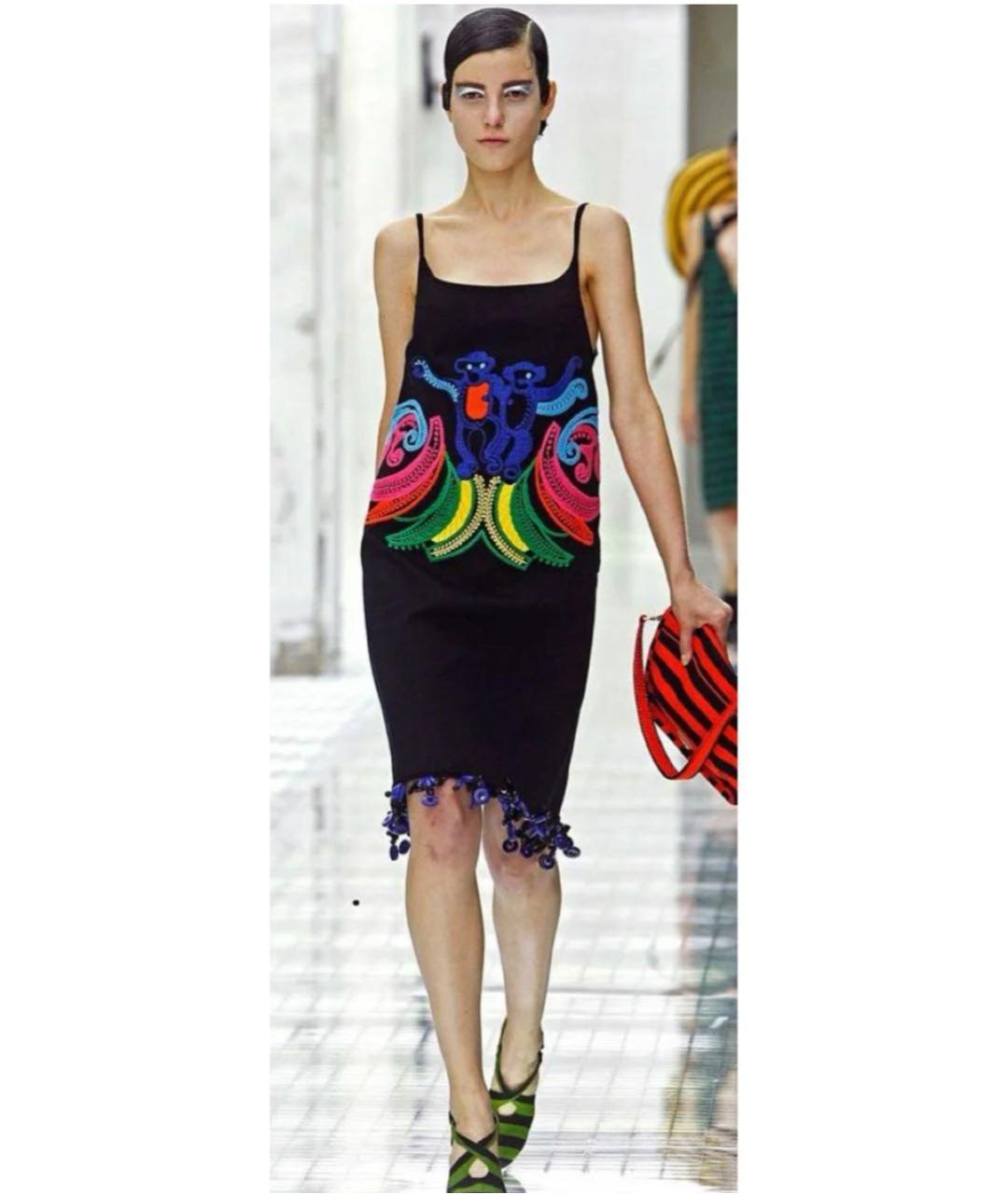 PRADA Черное полиамидовое платье, фото 2