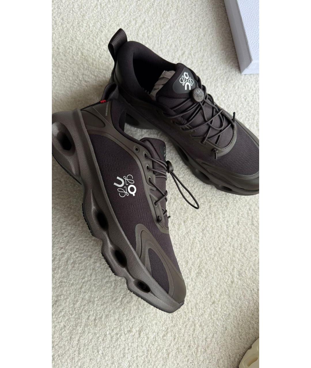 LOEWE Коричневые кроссовки, фото 5