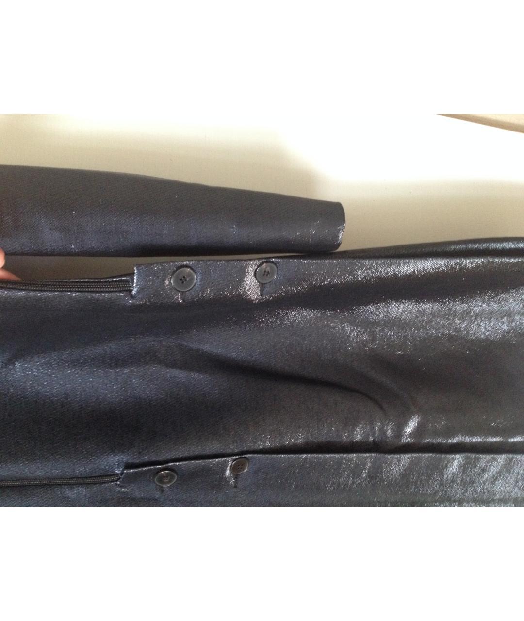 JIL SANDER Синее хлопко-эластановое платье, фото 6