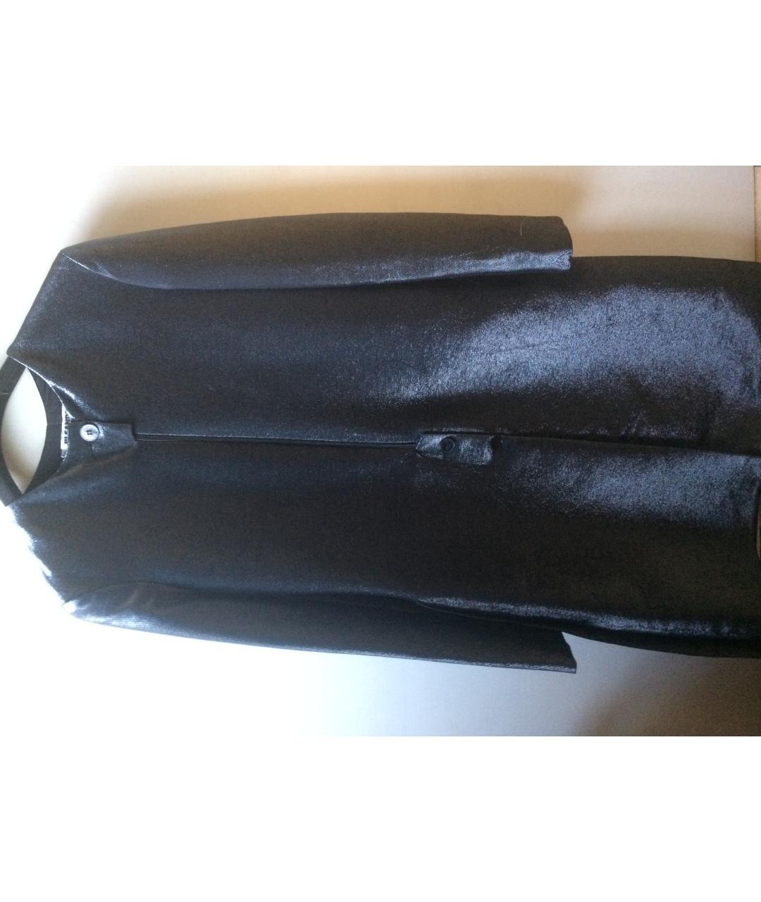 JIL SANDER Синее хлопко-эластановое платье, фото 5