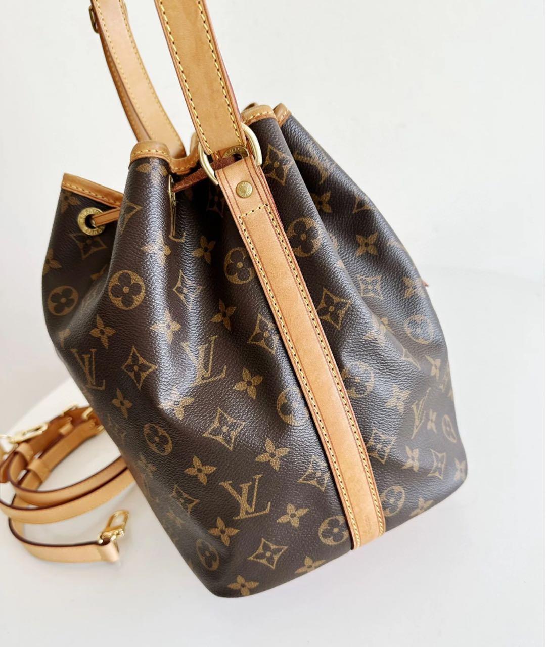 LOUIS VUITTON Коричневая кожаная сумка через плечо, фото 3