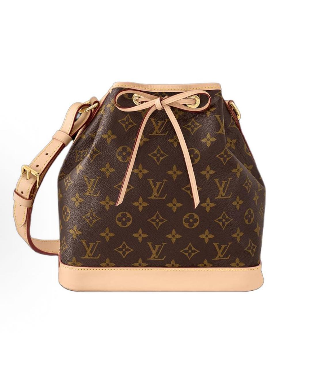LOUIS VUITTON Коричневая кожаная сумка через плечо, фото 1