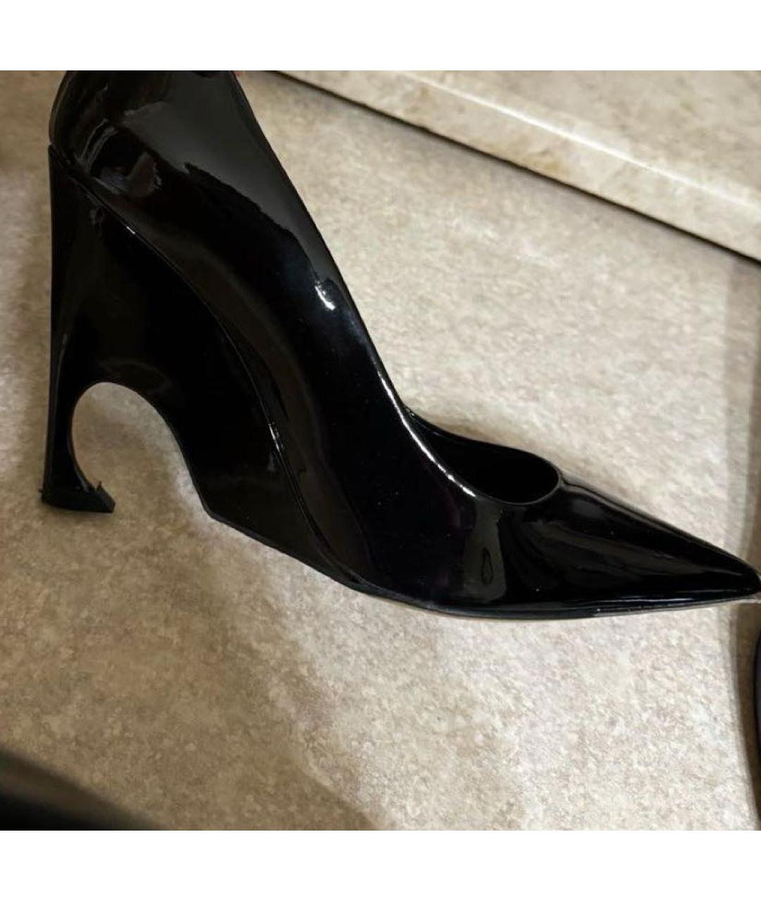 CHRISTIAN DIOR Черные туфли из лакированной кожи, фото 8