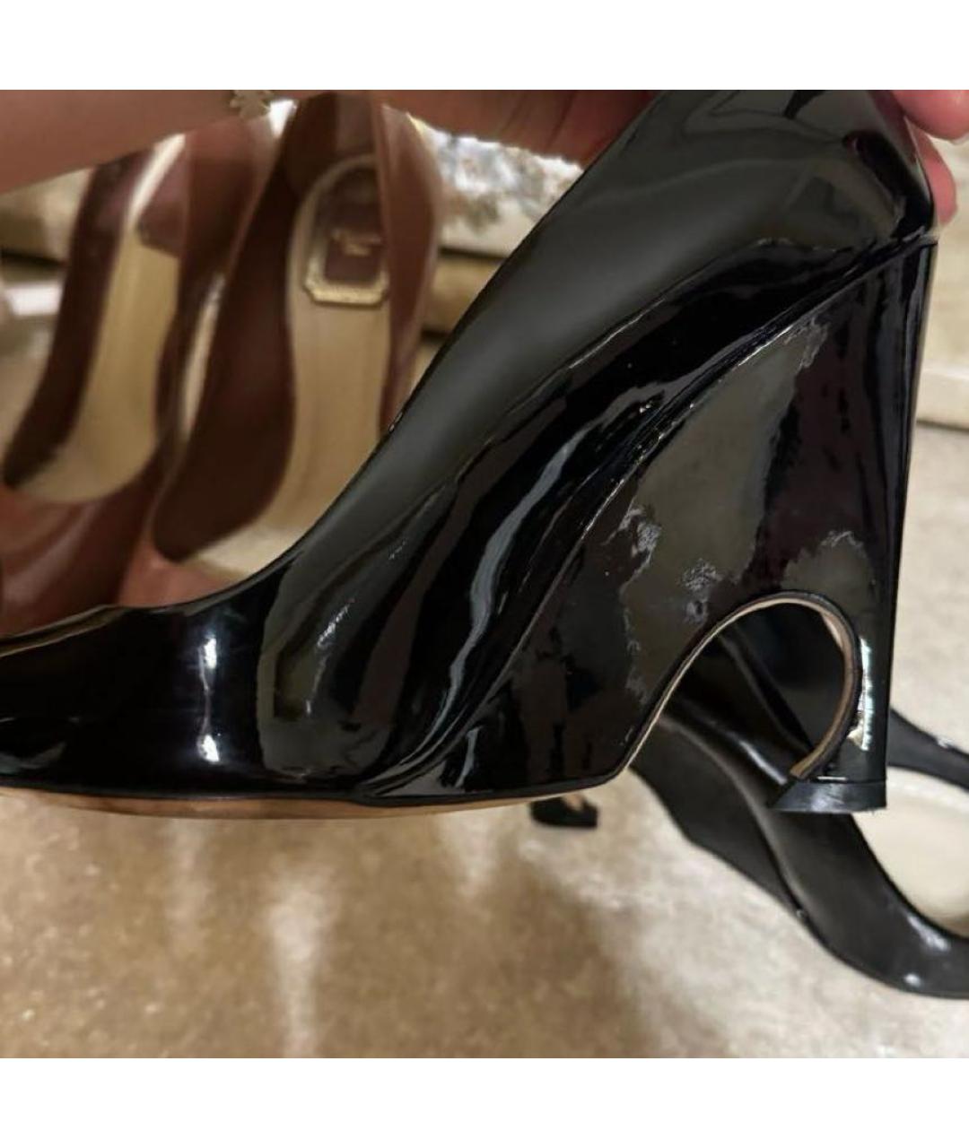 CHRISTIAN DIOR Черные туфли из лакированной кожи, фото 7