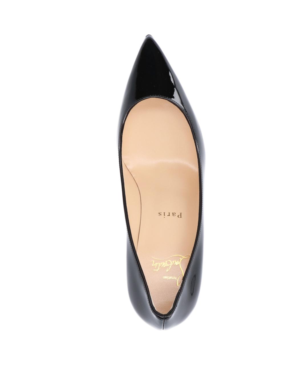 CHRISTIAN LOUBOUTIN Черные кожаные туфли, фото 5