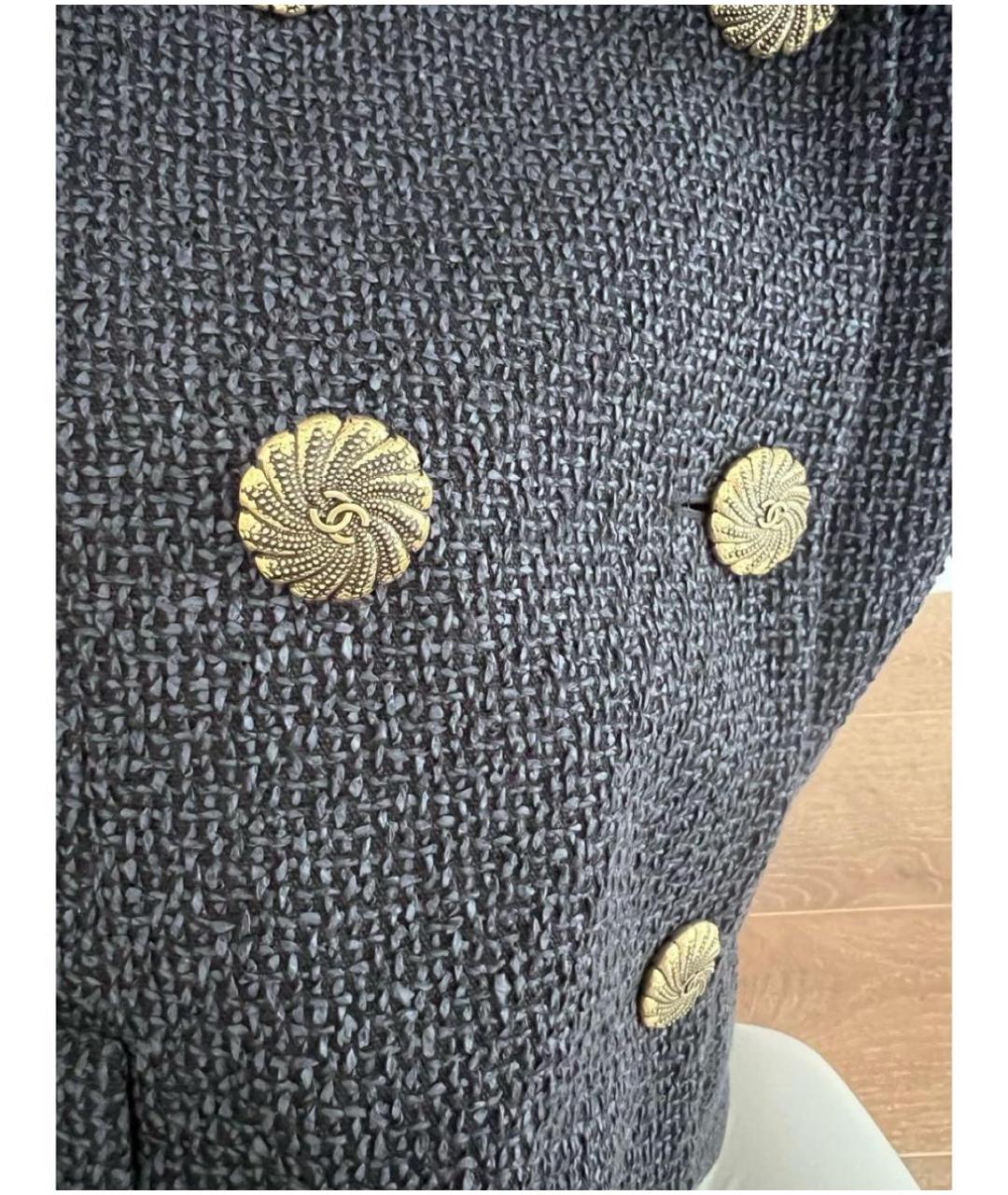 CHANEL Темно-синее платье, фото 3