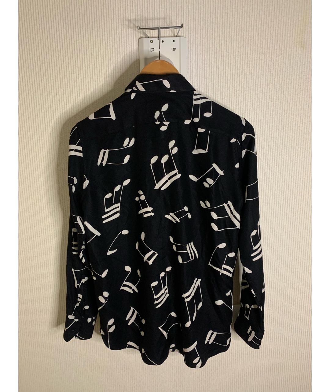 SAINT LAURENT Черная шелковая рубашка, фото 2