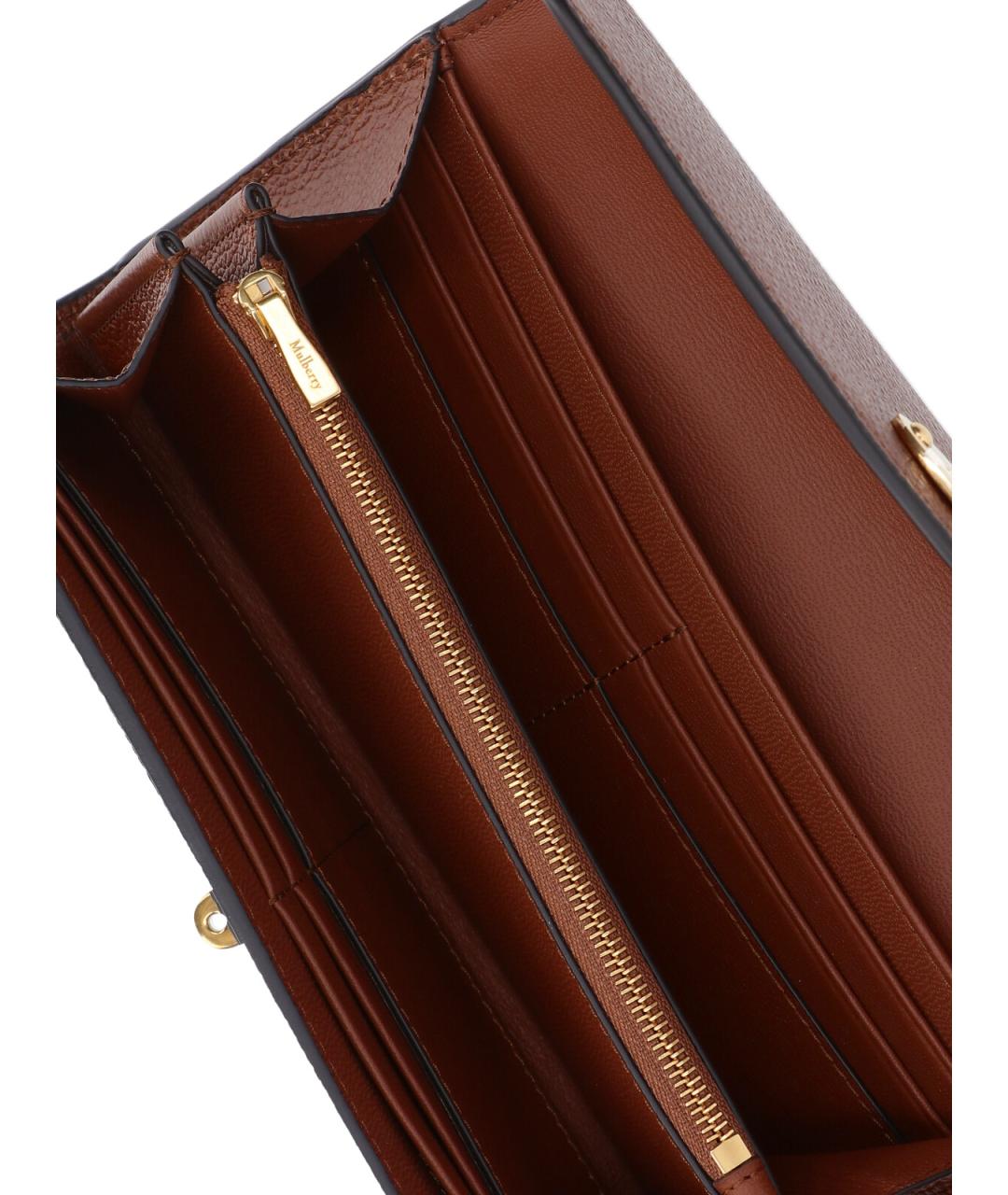 MULBERRY Коричневый кожаный кошелек, фото 5