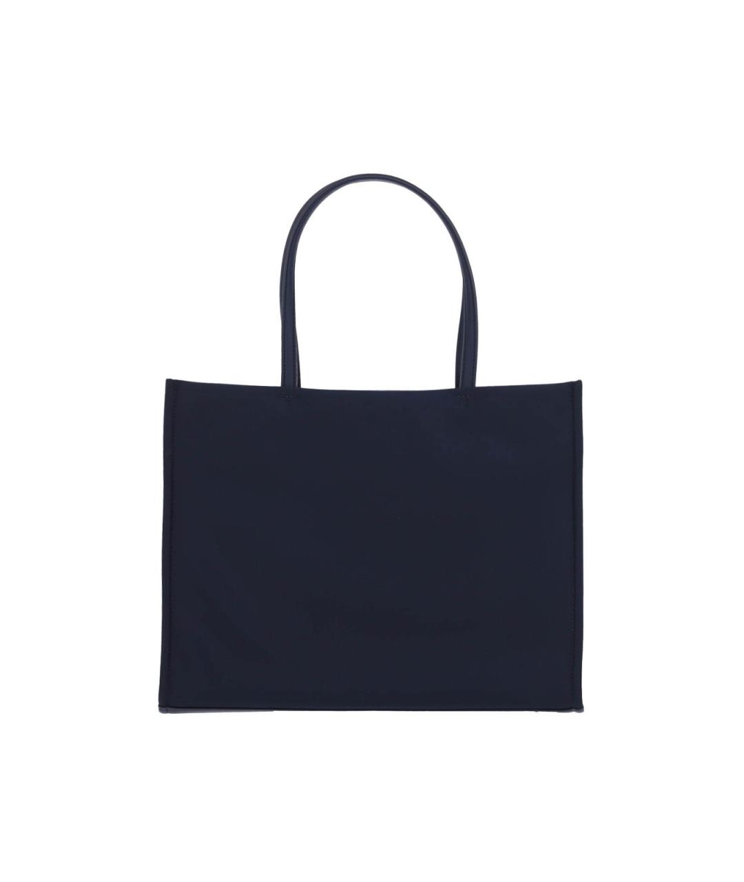 TORY BURCH Синяя тканевая сумка тоут, фото 3