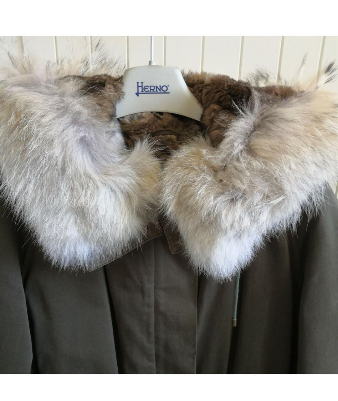 YVES SALOMON Хаки парка, фото 4