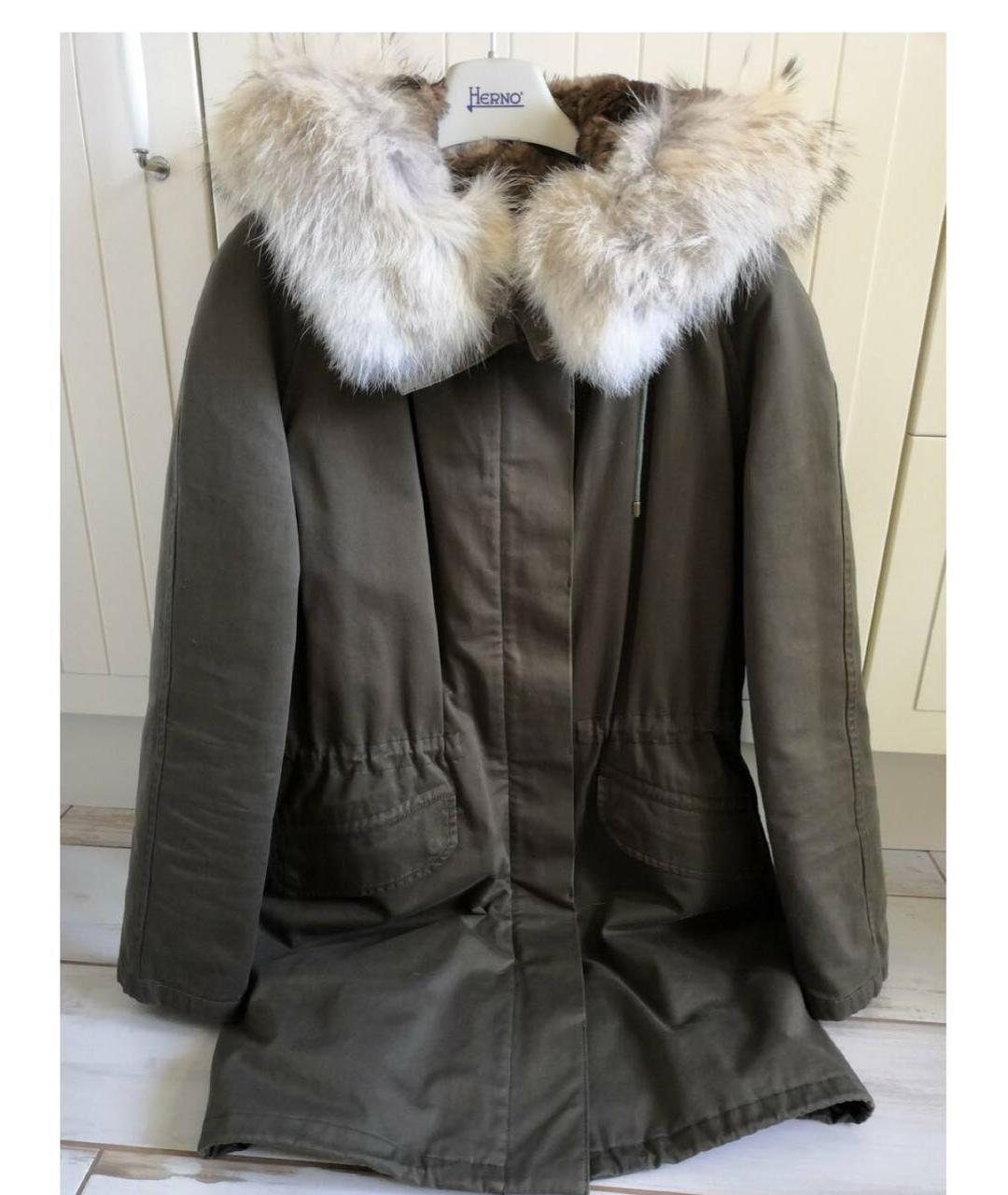 YVES SALOMON Хаки парка, фото 3