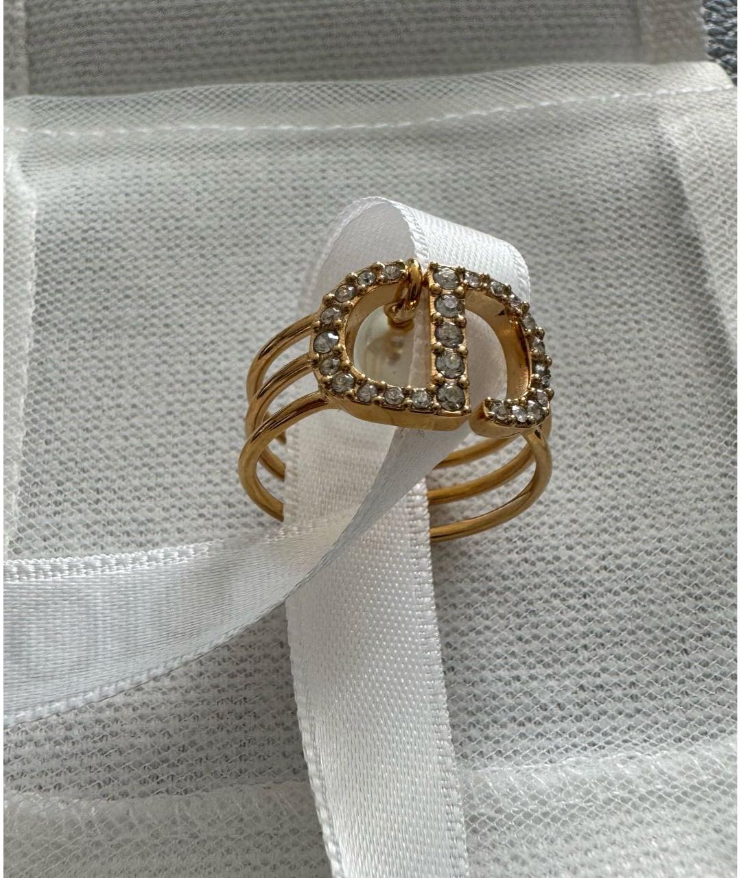 CHRISTIAN DIOR Золотое металлическое кольцо, фото 4