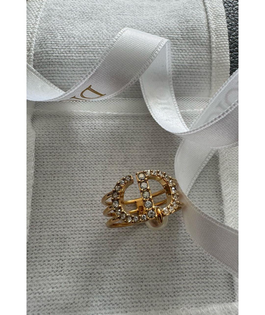 CHRISTIAN DIOR Золотое металлическое кольцо, фото 2