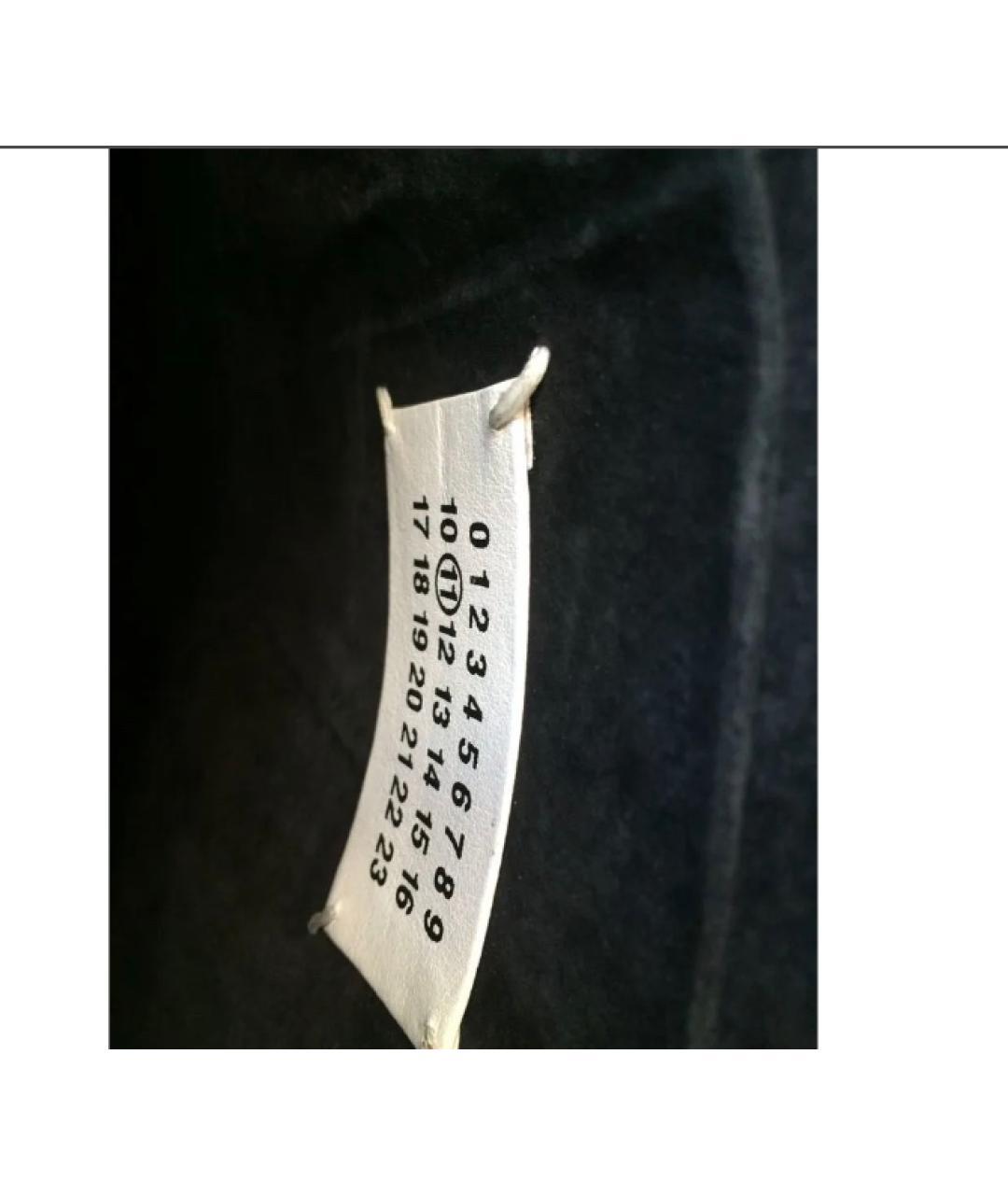 MAISON MARGIELA Черная кожаная сумка с короткими ручками, фото 4