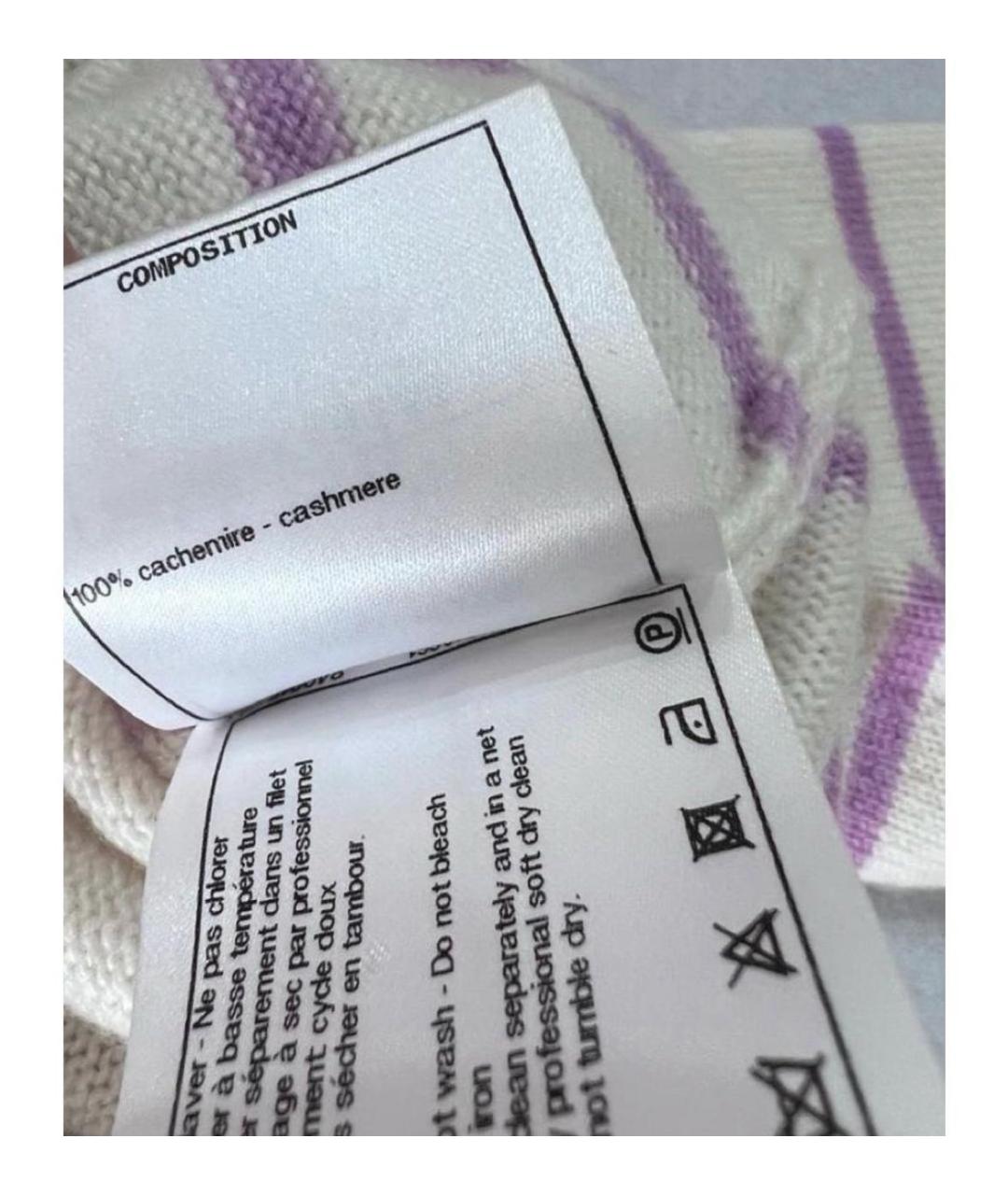 CHANEL Белый кашемировый джемпер / свитер, фото 4