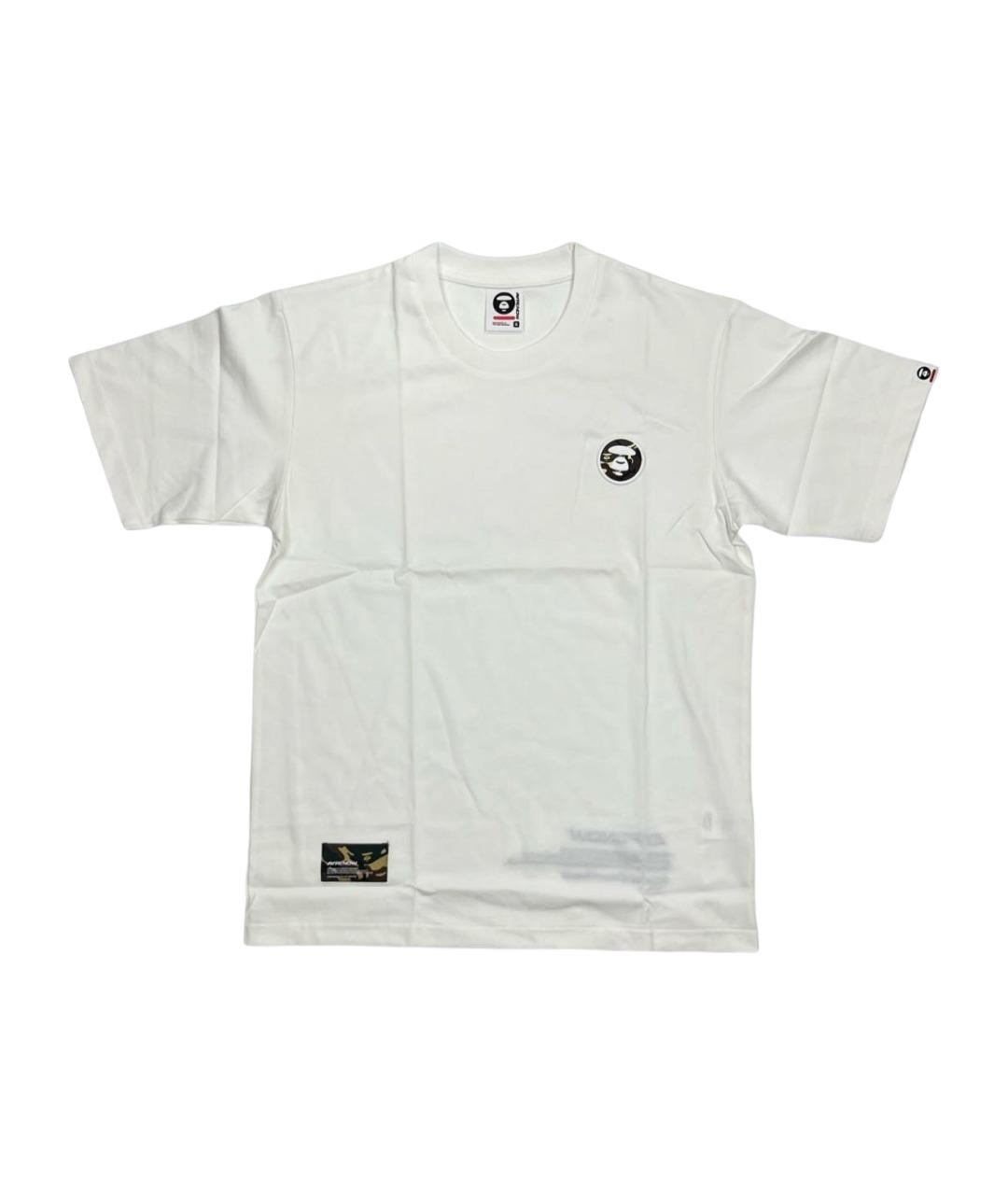 A BATHING APE Белая хлопковая футболка, фото 1