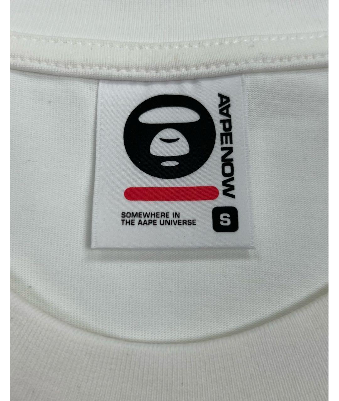 A BATHING APE Белая хлопковая футболка, фото 3