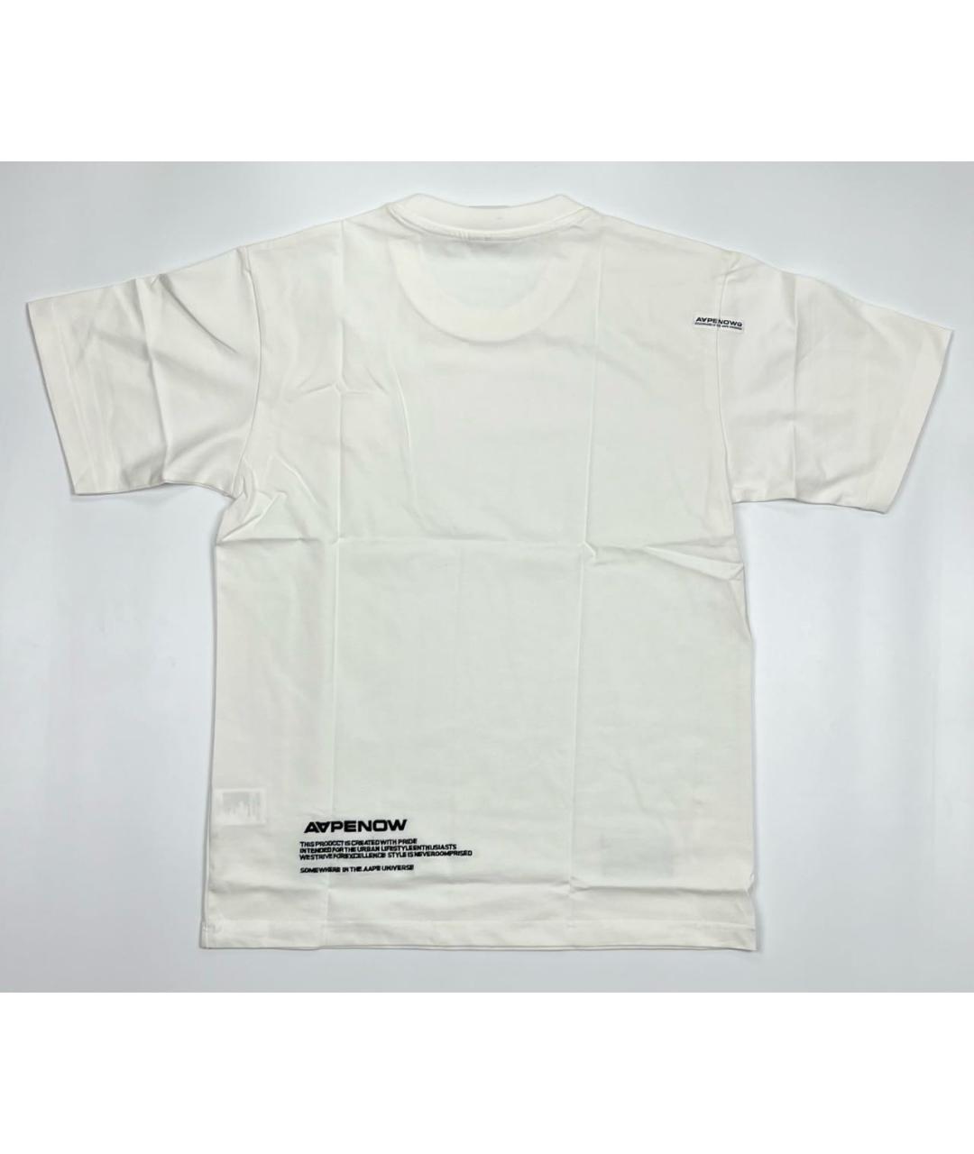 A BATHING APE Белая хлопковая футболка, фото 2