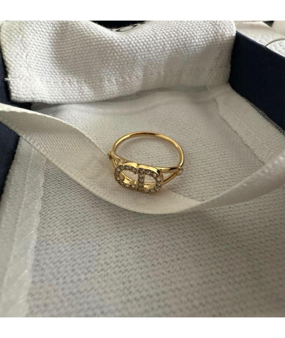 CHRISTIAN DIOR Золотое металлическое кольцо, фото 4