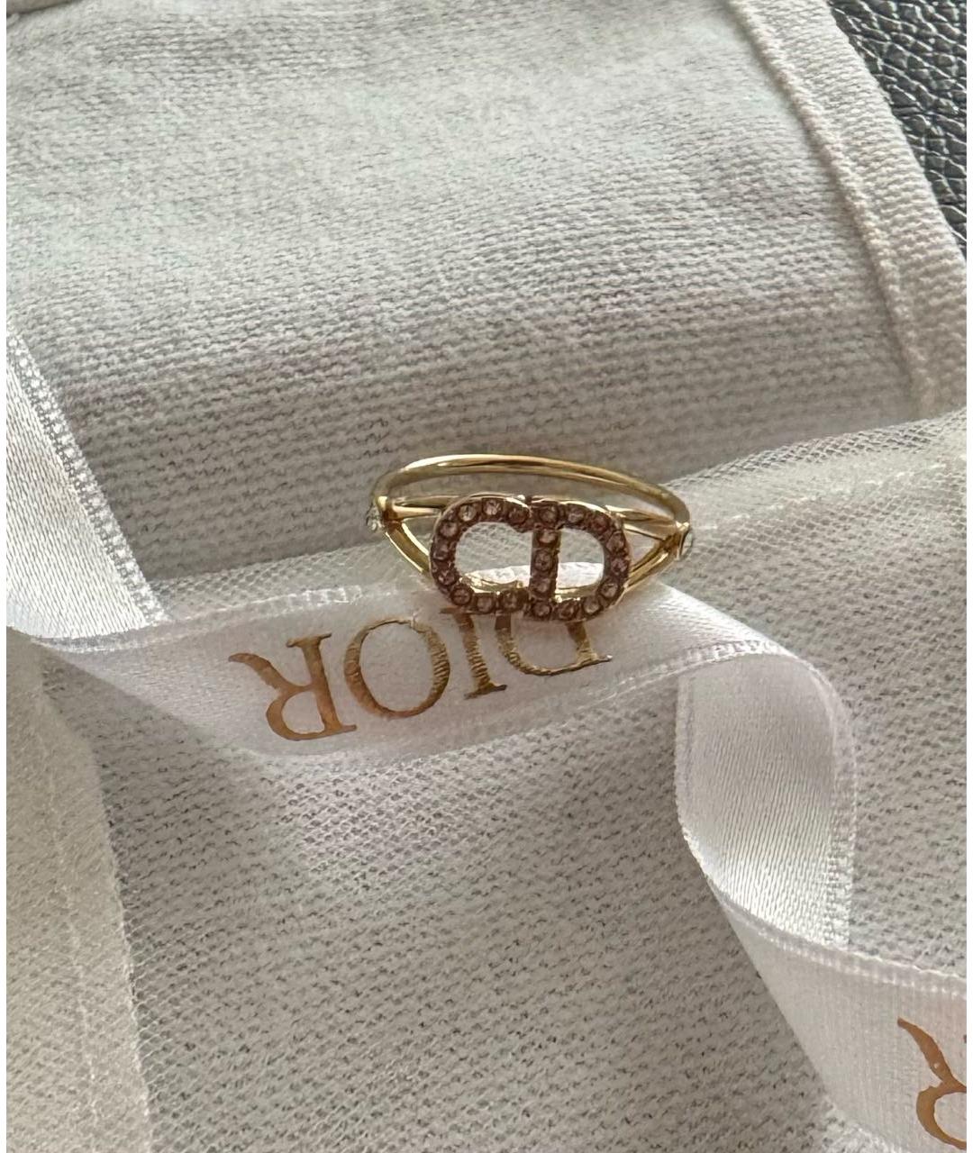CHRISTIAN DIOR Золотое металлическое кольцо, фото 7
