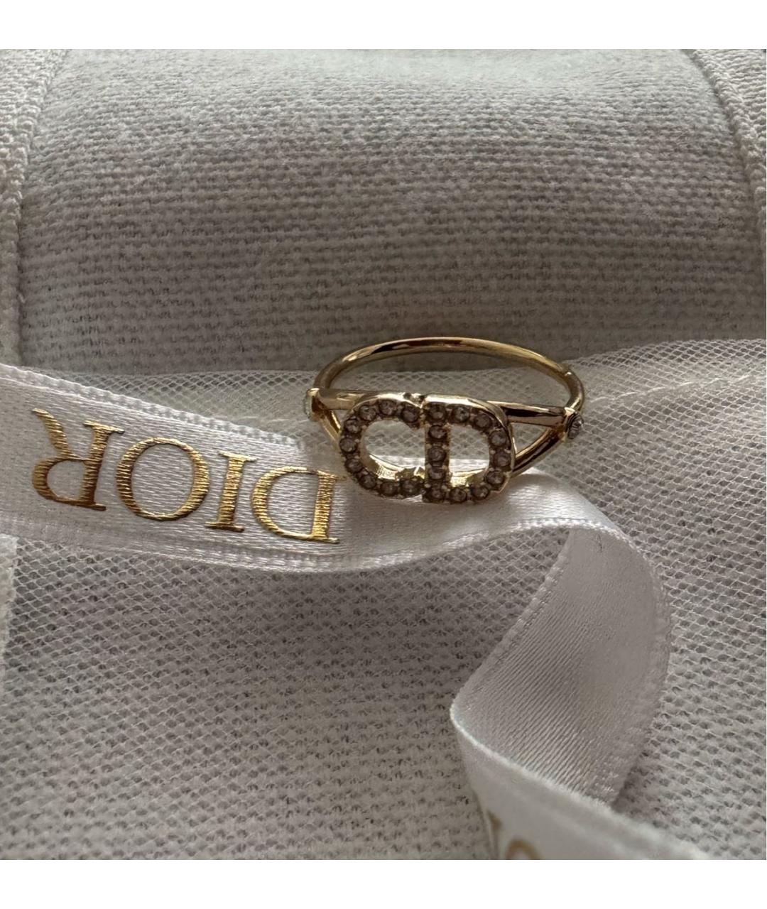 CHRISTIAN DIOR Золотое металлическое кольцо, фото 2
