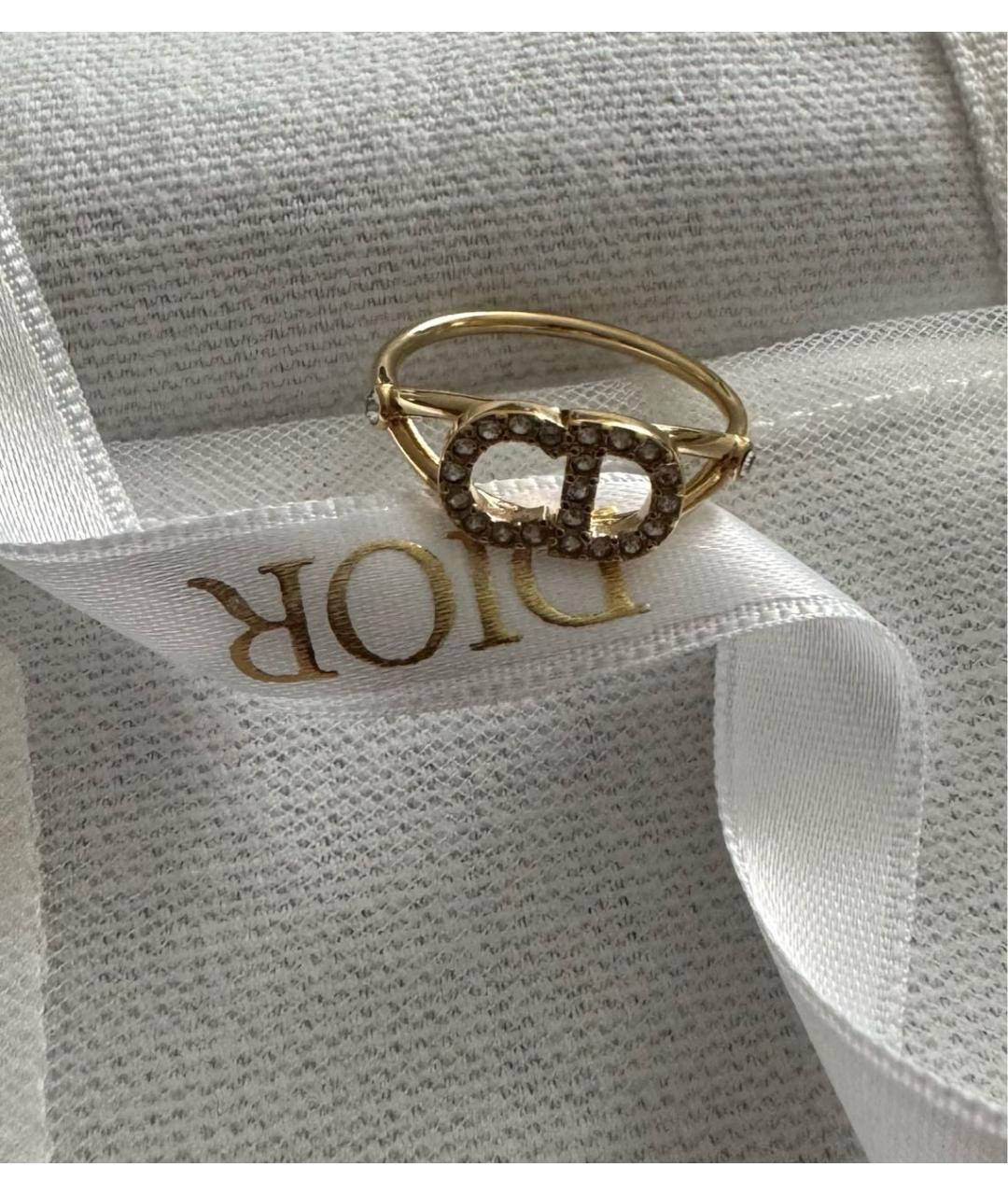 CHRISTIAN DIOR Золотое металлическое кольцо, фото 3