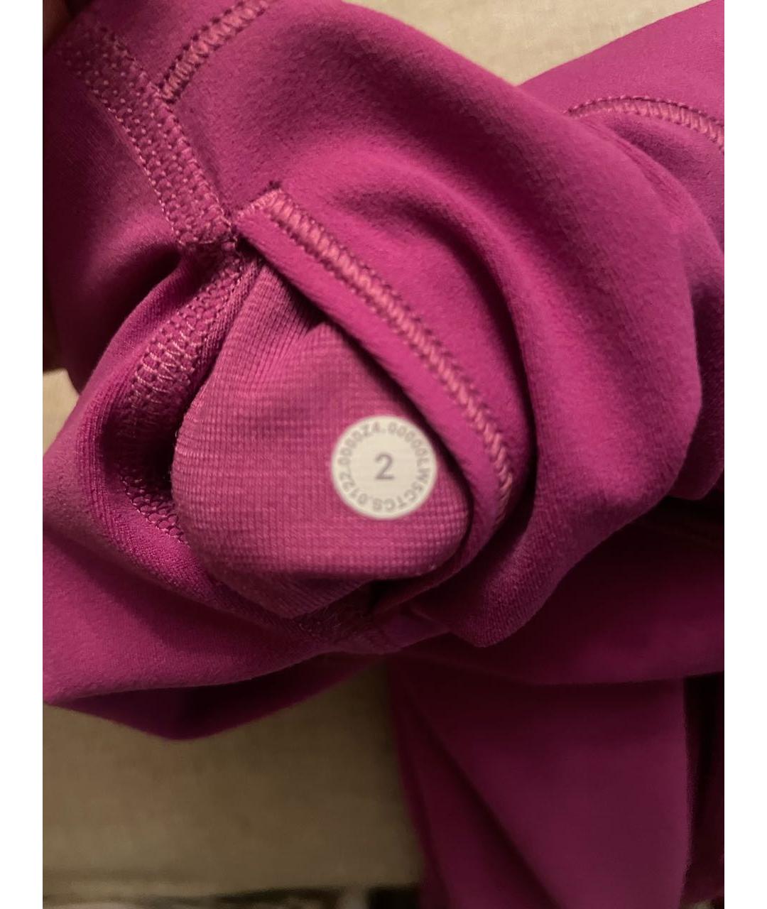Lululemon Фуксия синтетические спортивные брюки и шорты, фото 4