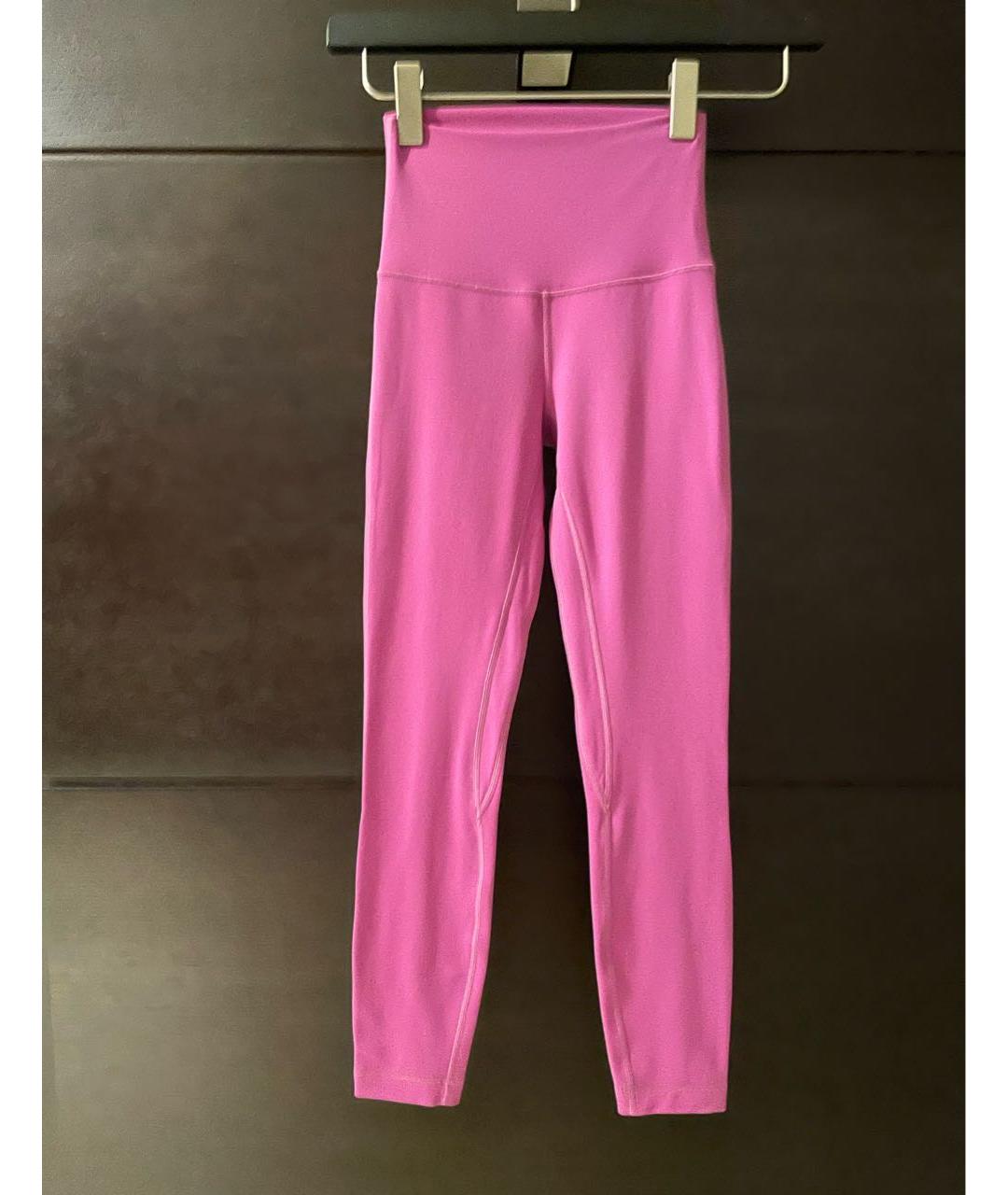 Lululemon Фуксия синтетические спортивные брюки и шорты, фото 8
