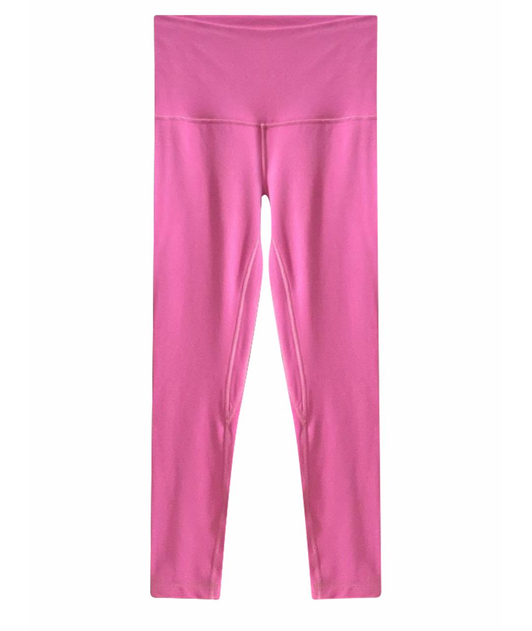 Lululemon Фуксия синтетические спортивные брюки и шорты, фото 1