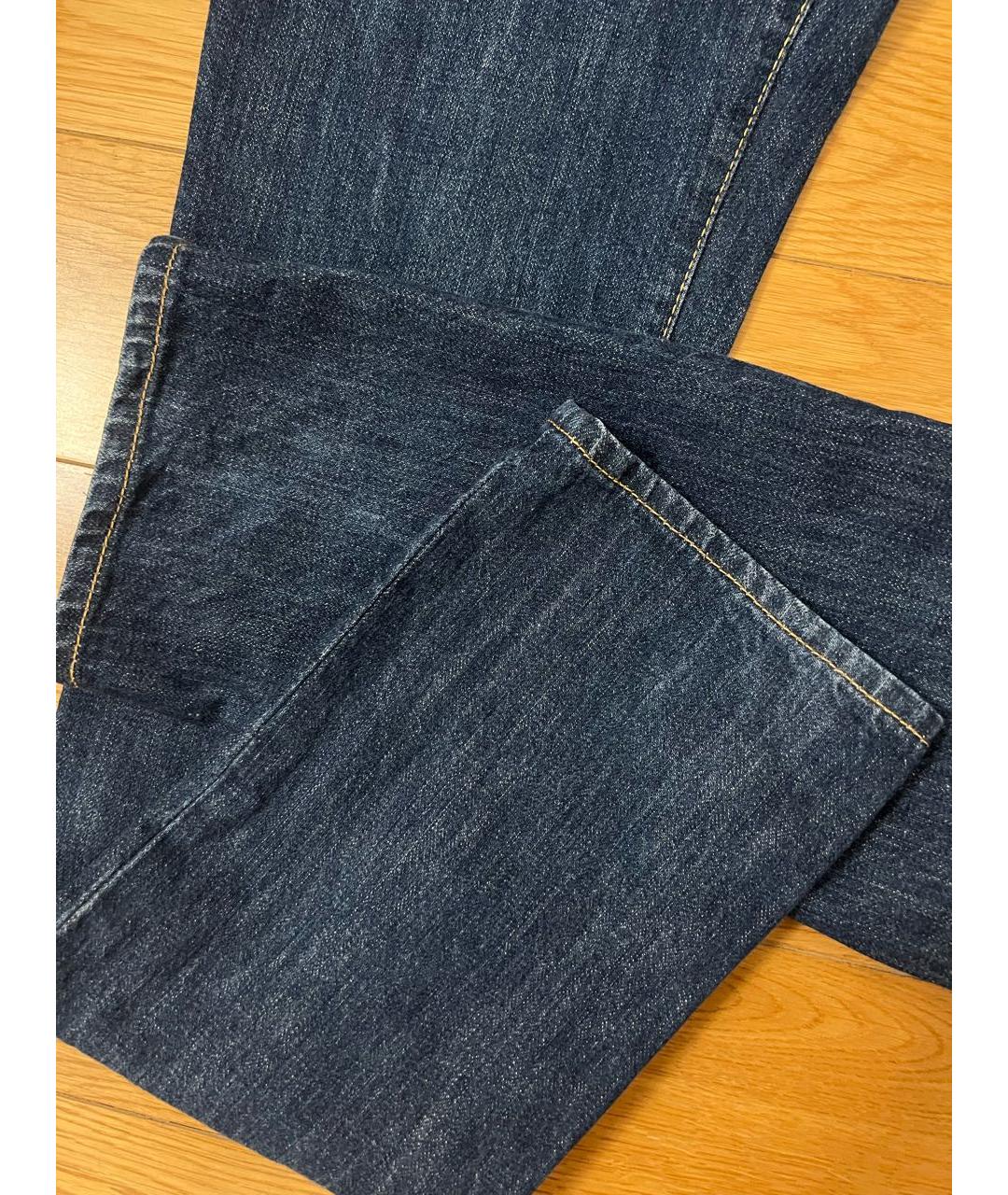 DSQUARED2 Темно-синие хлопковые прямые джинсы, фото 7