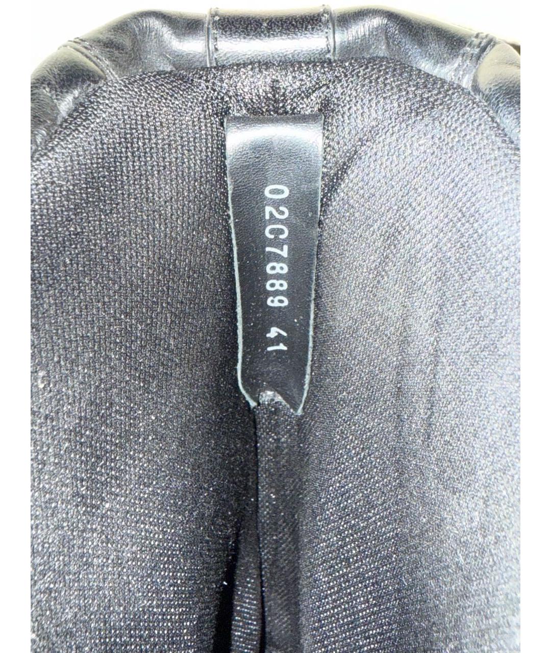 RICK OWENS Черные кожаные высокие ботинки, фото 6