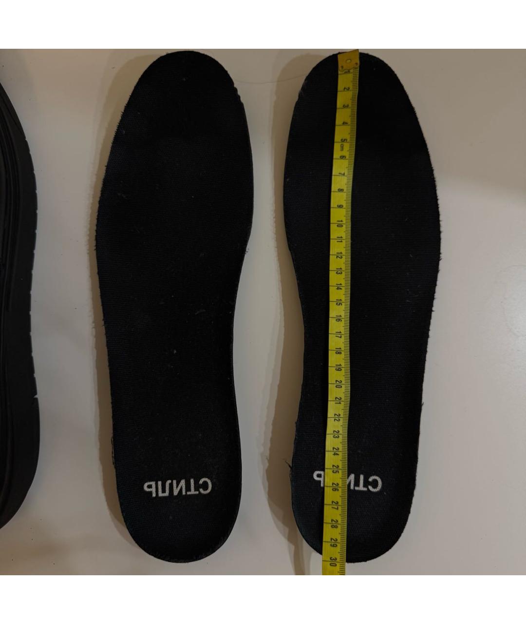 HERON PRESTON Черные кожаные высокие кроссовки / кеды, фото 8