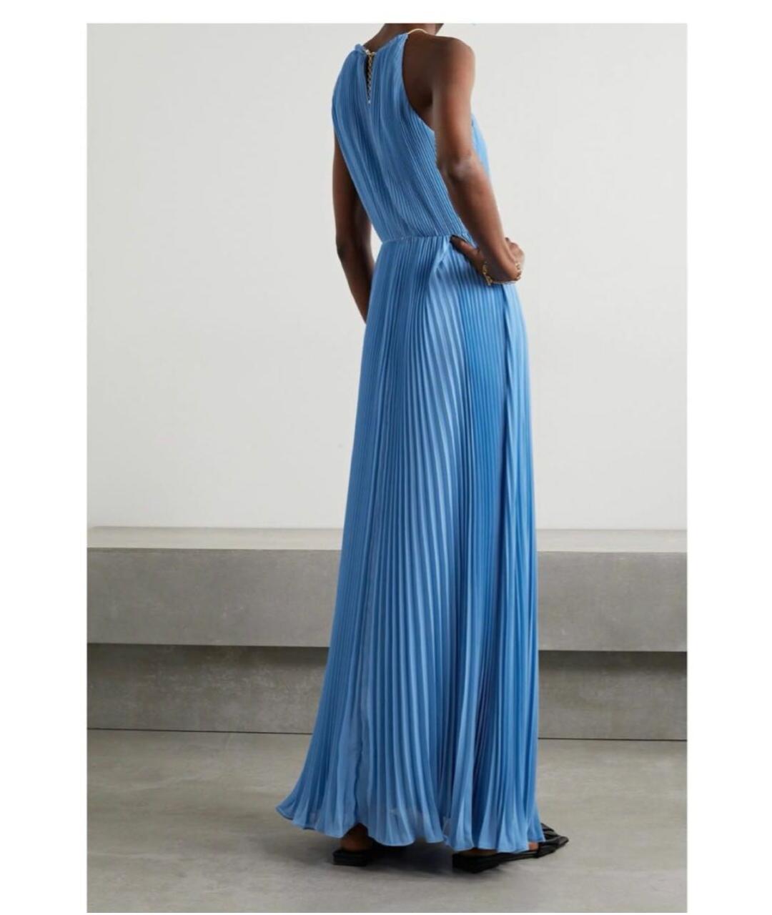 MICHAEL KORS Голубое хлопковое вечернее платье, фото 3