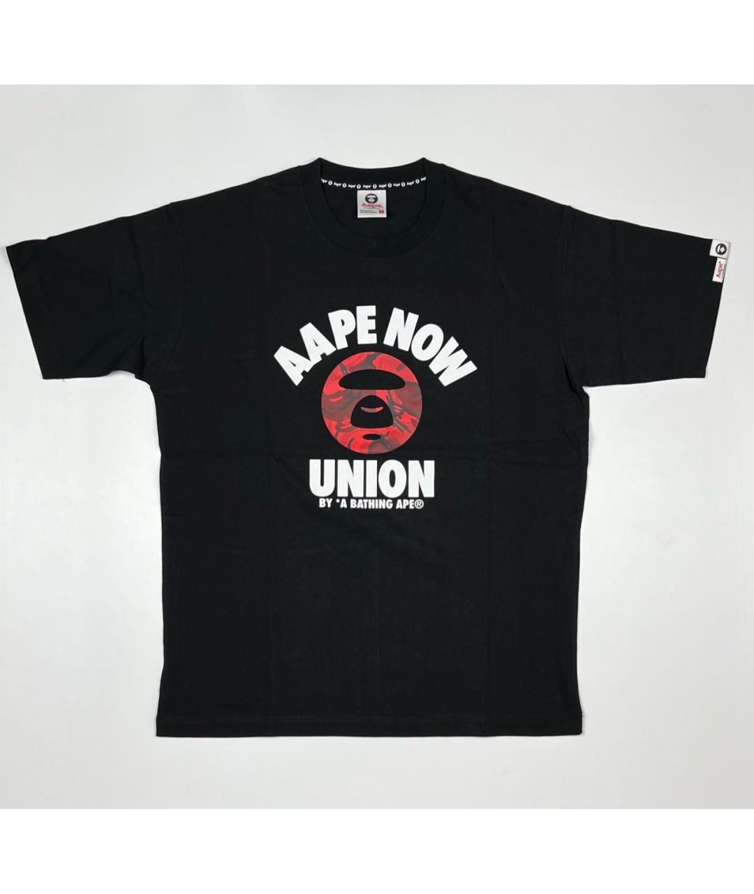 A BATHING APE Черная хлопковая футболка, фото 5