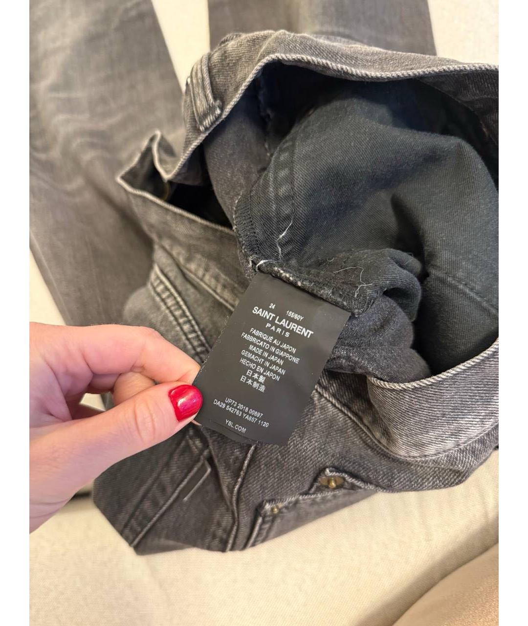 SAINT LAURENT Прямые джинсы, фото 5