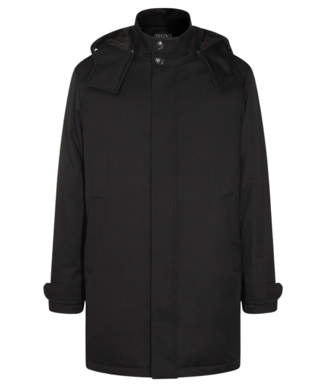 ZEGNA Черное синтетическое пальто, фото 1