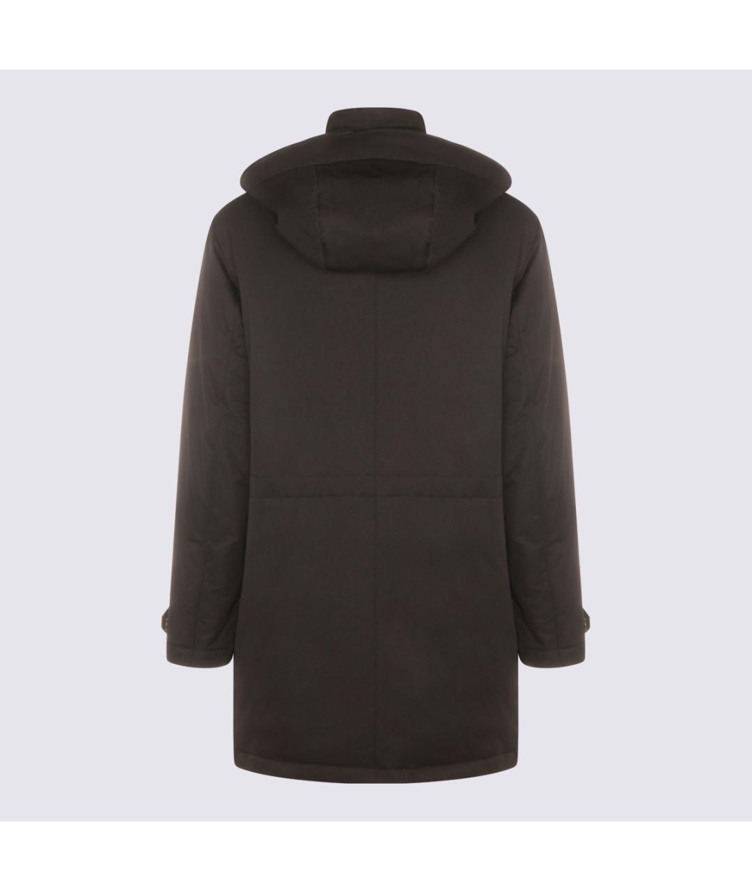 ZEGNA Черное синтетическое пальто, фото 2