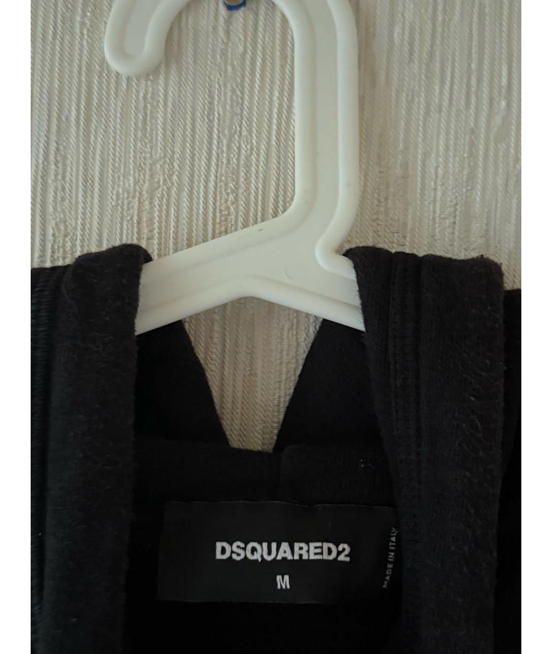 DSQUARED2 Черная хлопковая майка, фото 3