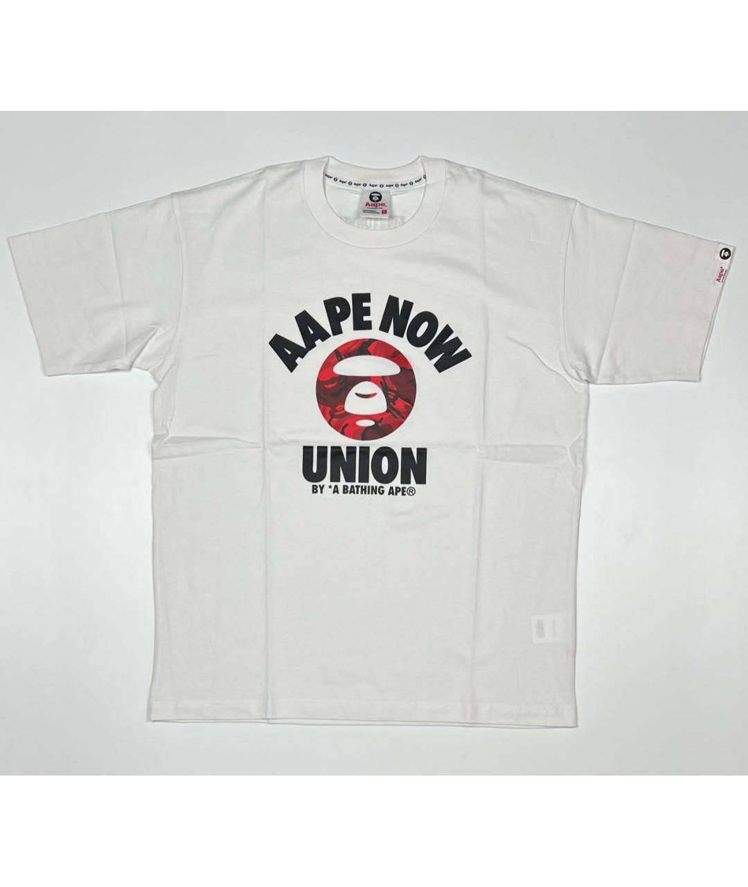 A BATHING APE Белая хлопковая футболка, фото 6