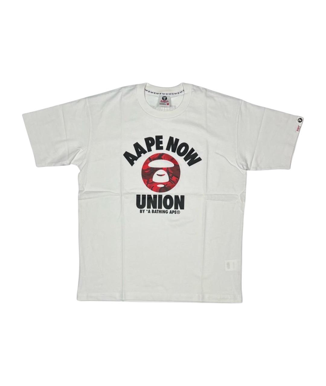 A BATHING APE Белая хлопковая футболка, фото 1