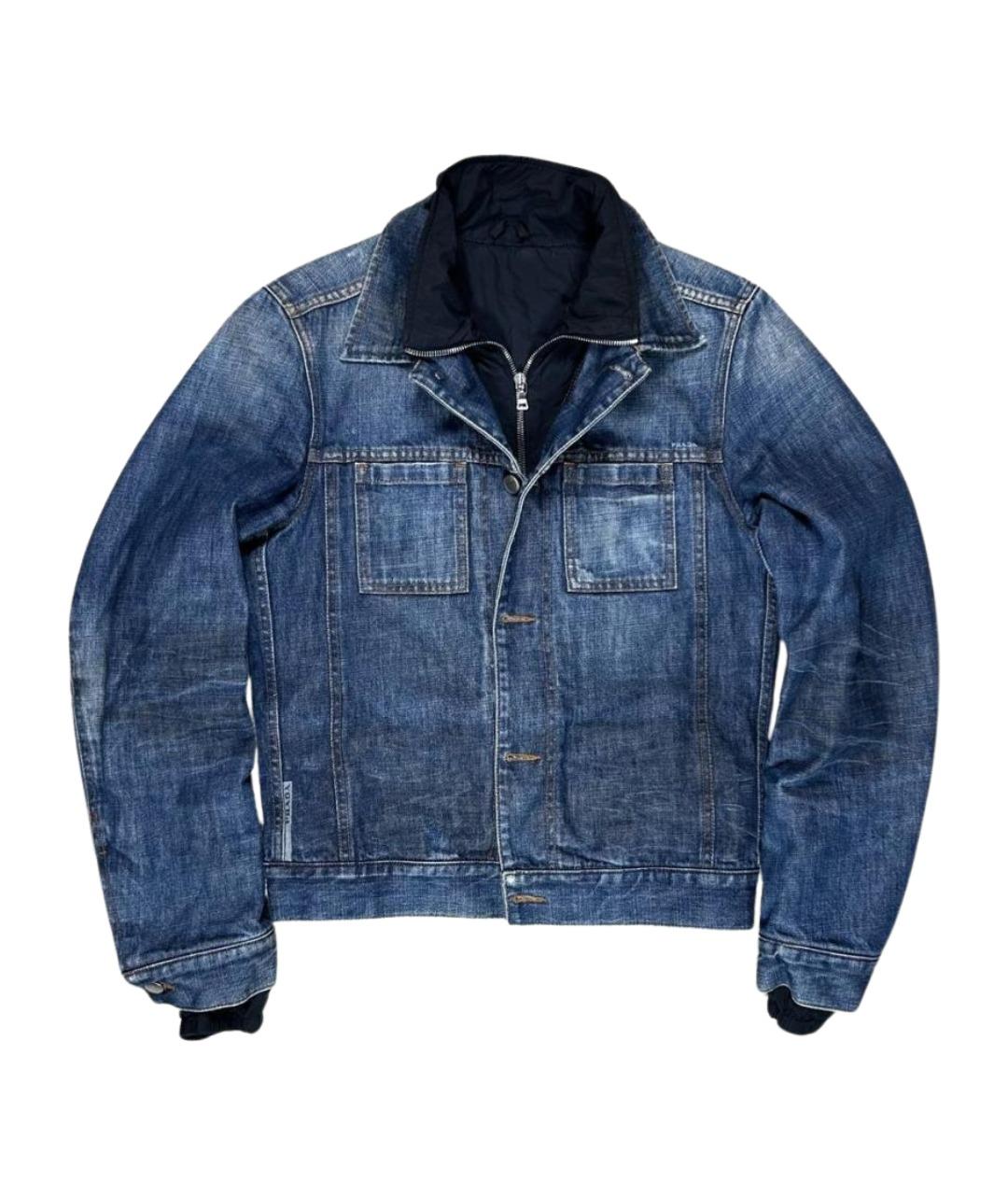 PRADA Синяя деним куртка, фото 1