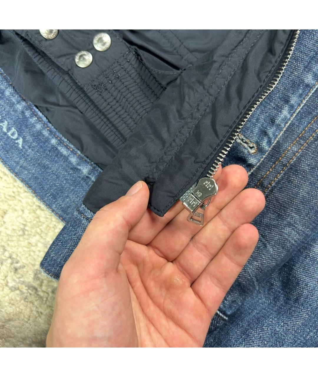 PRADA Синяя деним куртка, фото 7