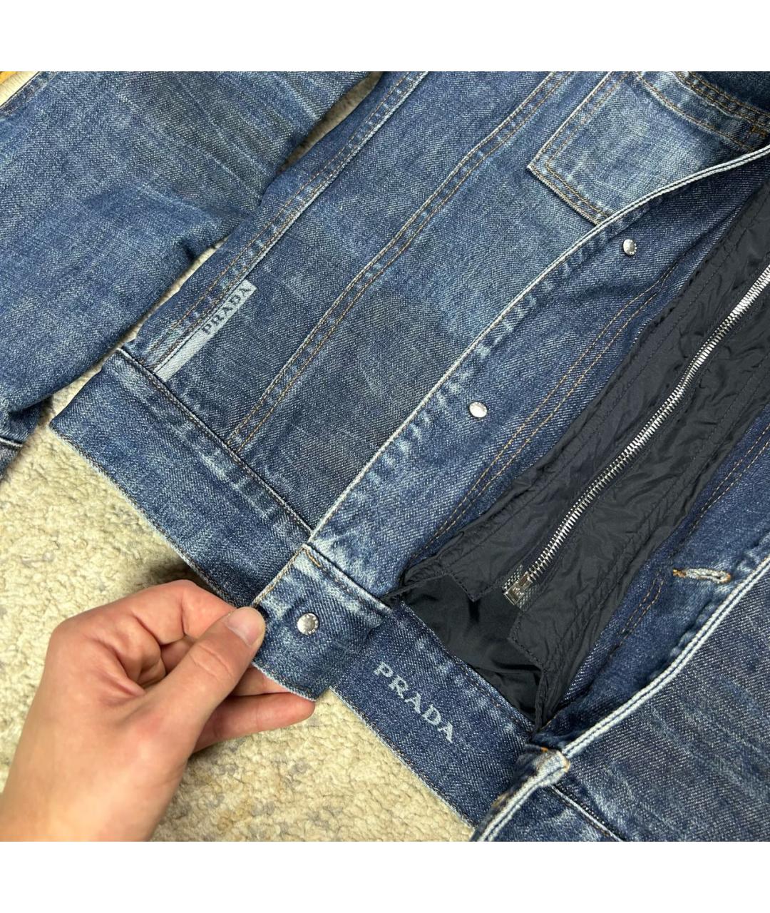 PRADA Синяя деним куртка, фото 4