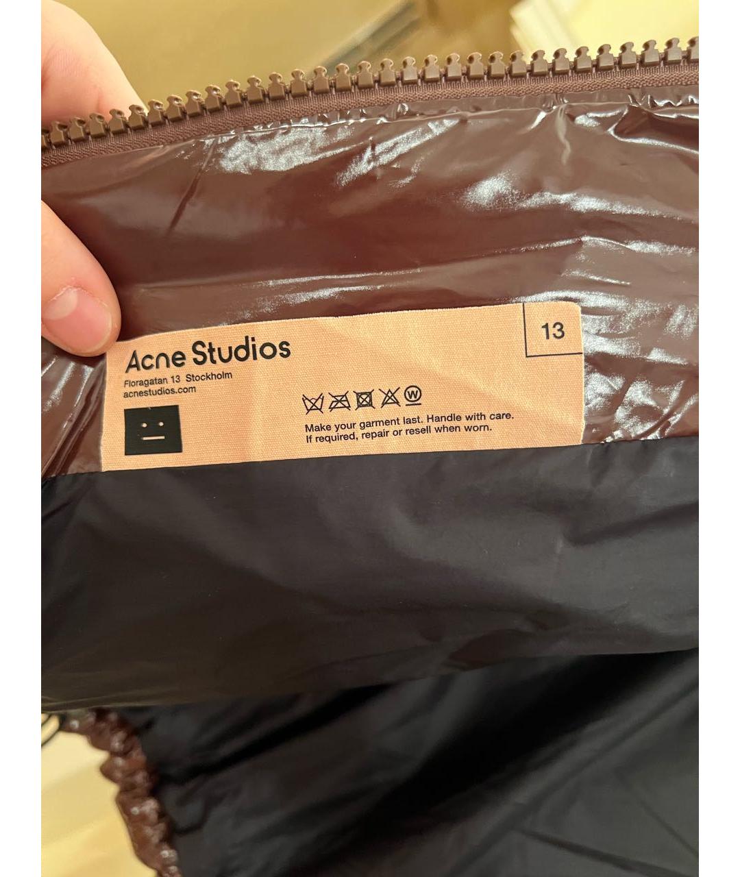 ACNE STUDIOS Коричневый пуховик, фото 4