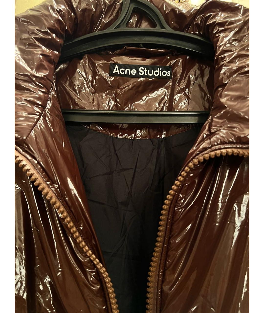 ACNE STUDIOS Коричневый пуховик, фото 3