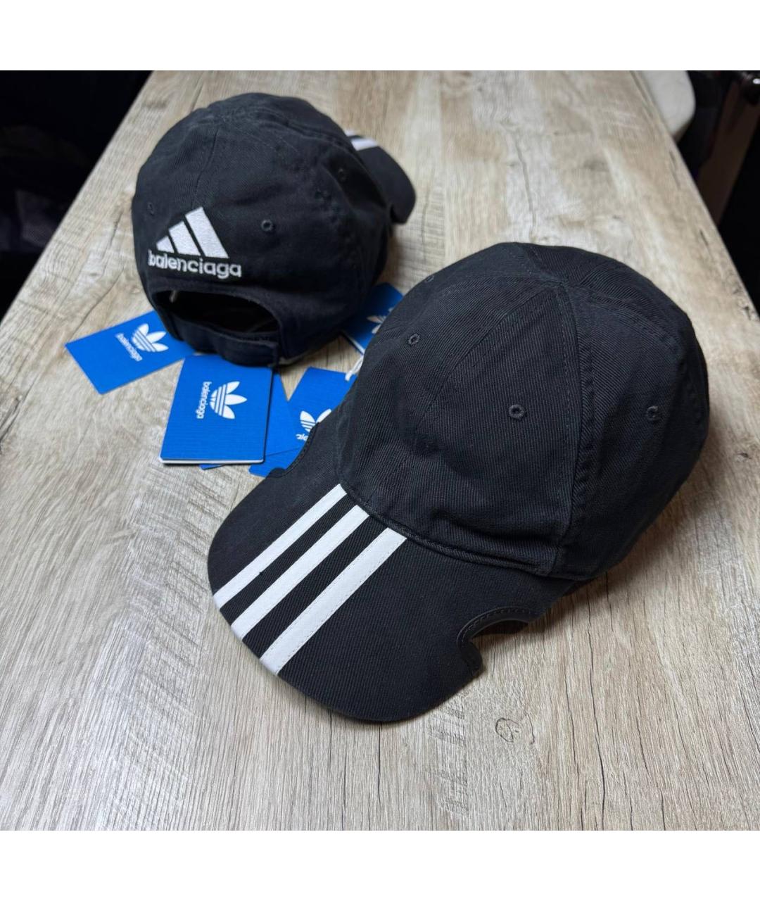 BALENCIAGA Черная хлопковая кепка/бейсболка, фото 2