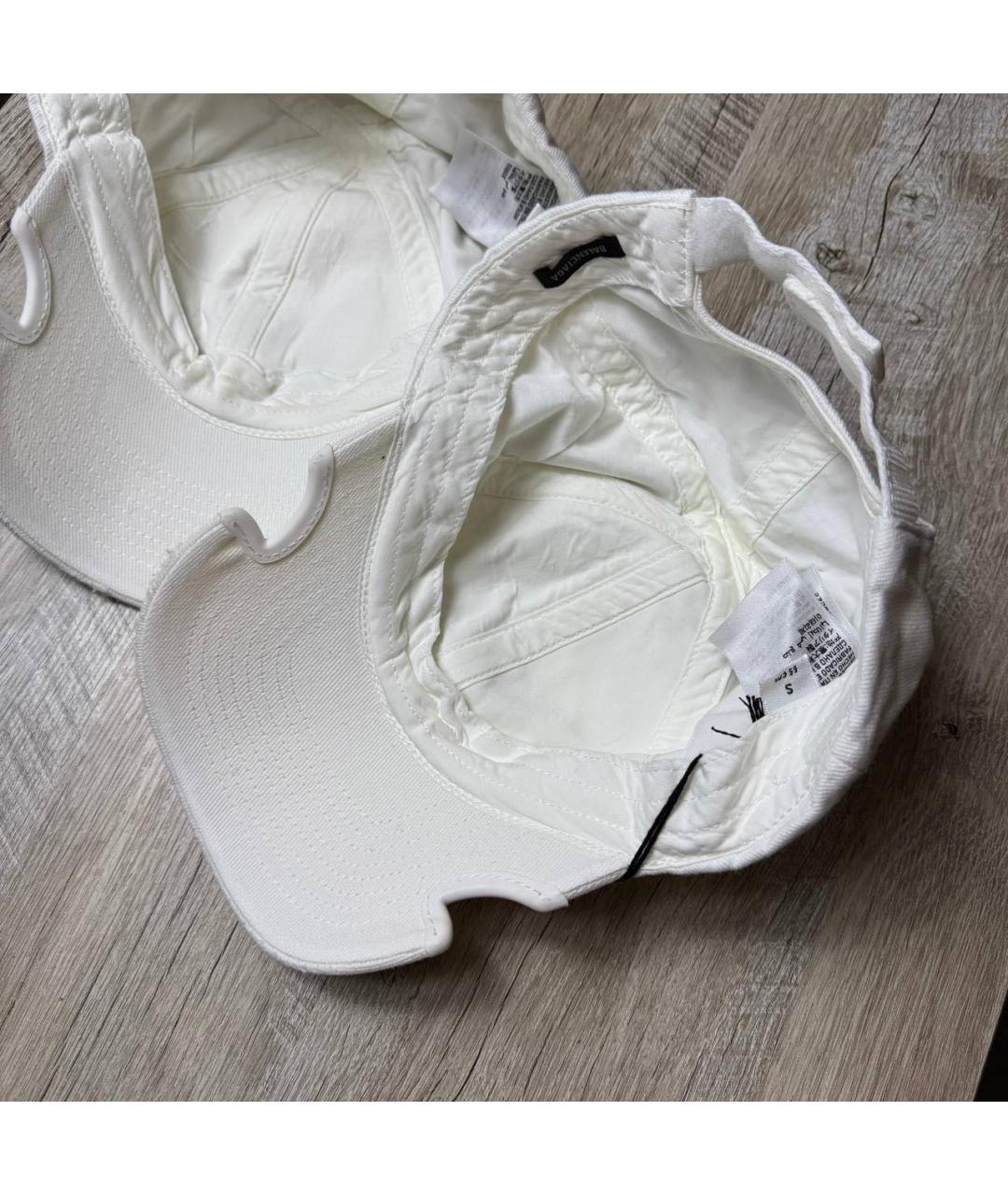 BALENCIAGA Белая хлопковая кепка/бейсболка, фото 6