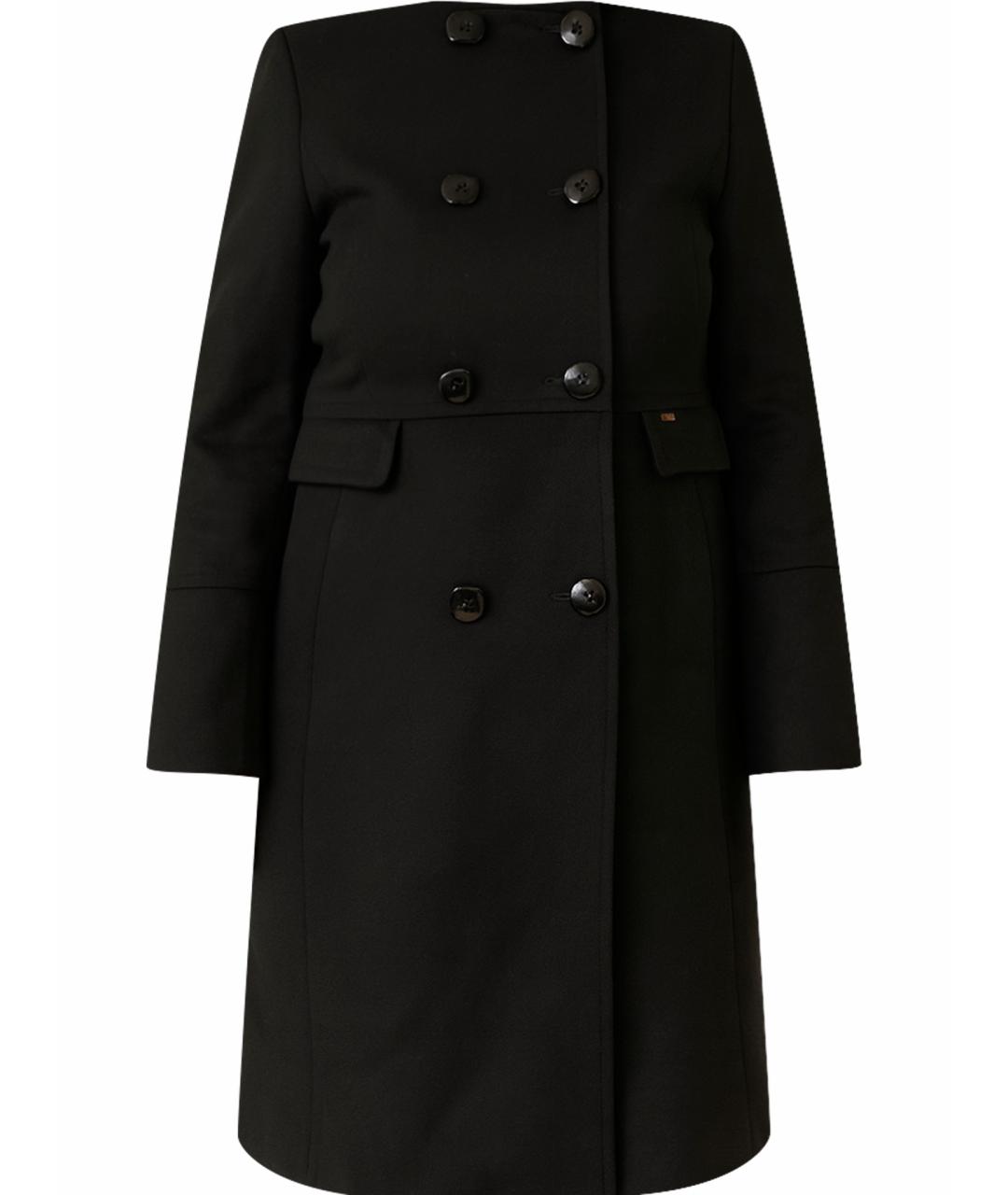 PAUL & SHARK Черное шерстяное пальто, фото 1