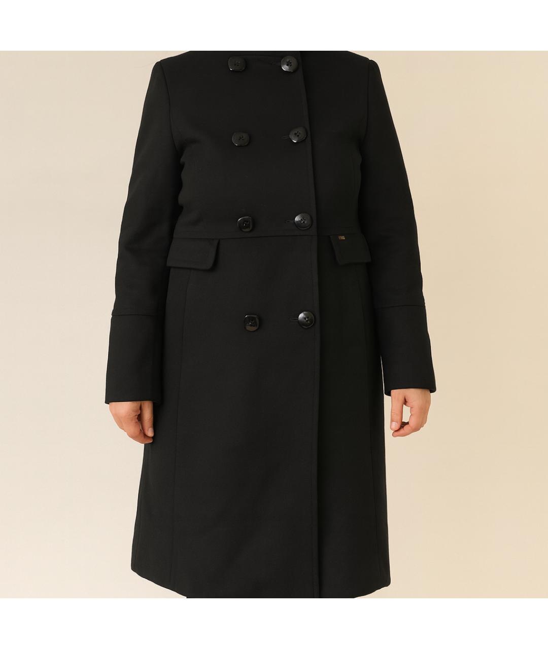 PAUL & SHARK Черное шерстяное пальто, фото 7