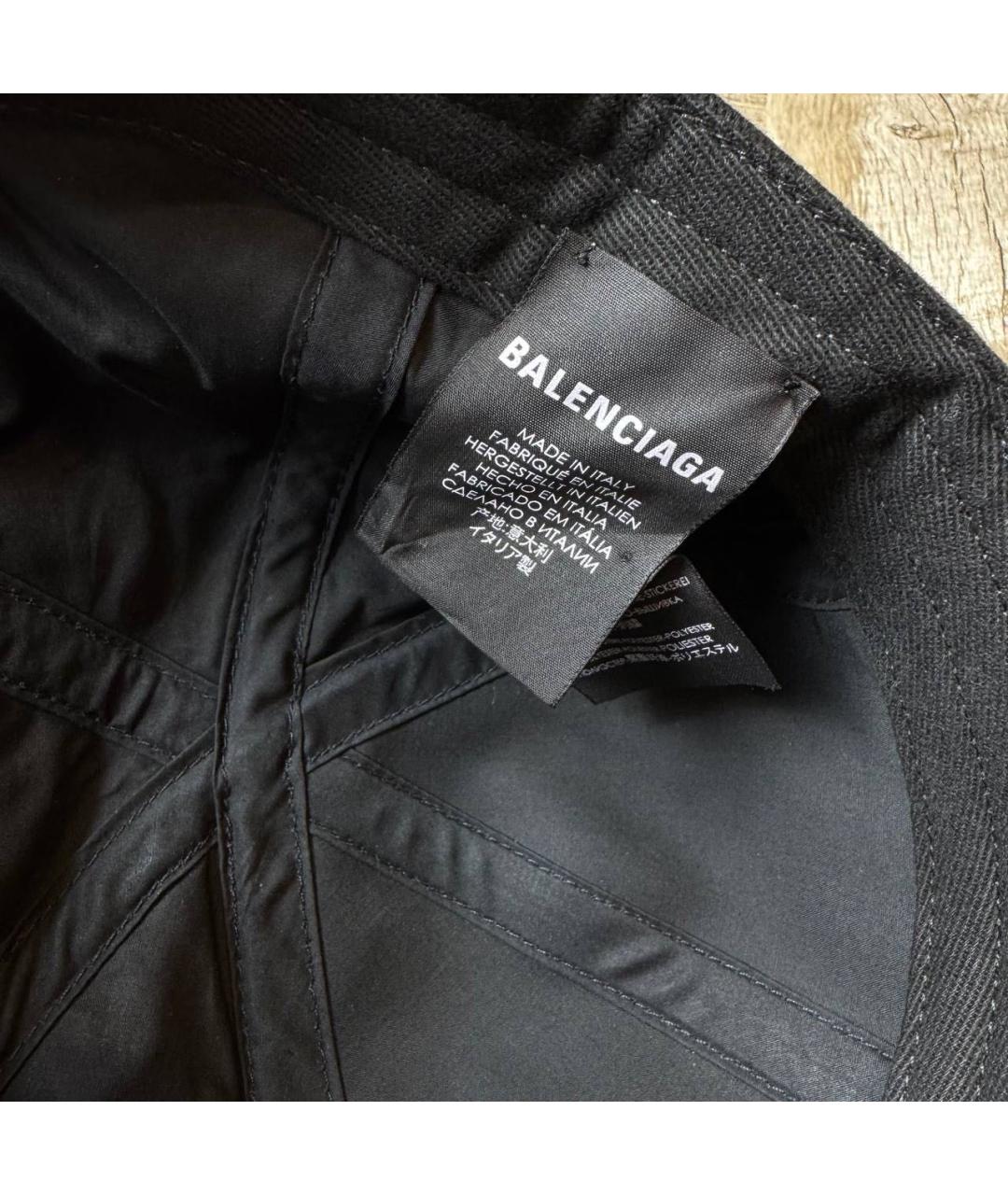 BALENCIAGA Темно-синяя хлопковая кепка/бейсболка, фото 6